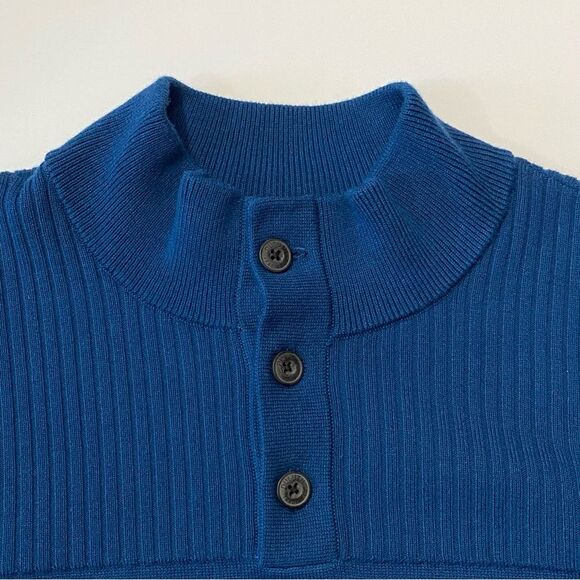 Duluth Trading Co. Merino Wool Blend Pullover Blue Sweater Men's Size Large - Picture 4 of 14